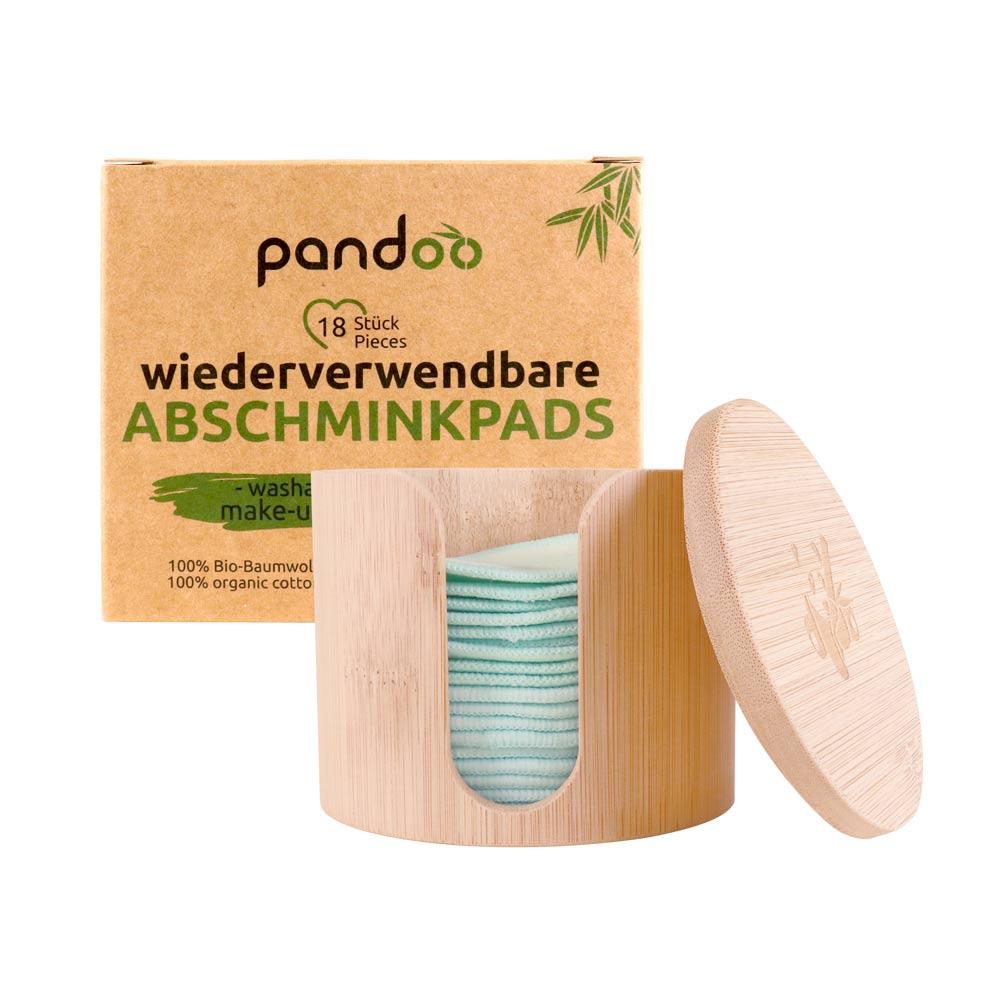 18 wiederverwendbare Abschminkpads 100% Bio Baumwolle - hiushaltsreinigung.com