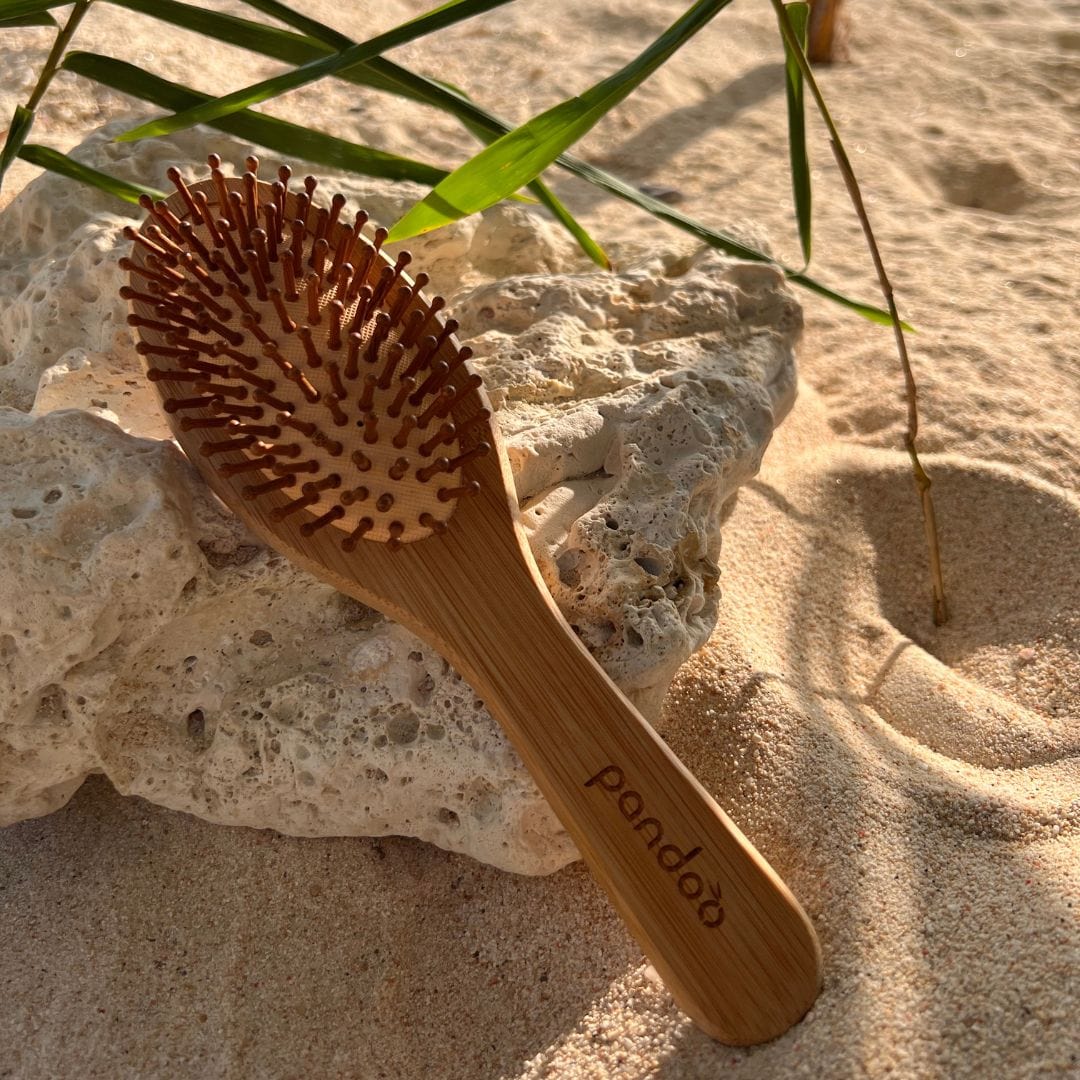 Bambus HaarbĂĽrste mit Naturborsten - hiushaltsreinigung.com
