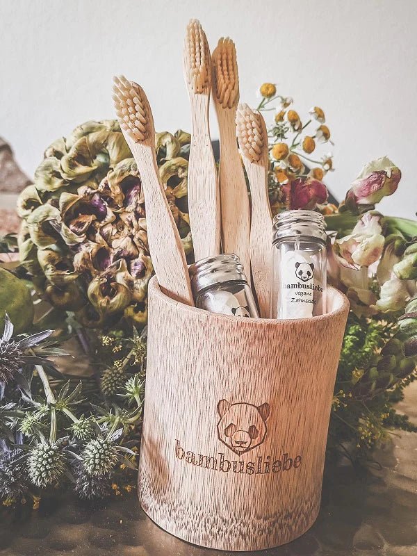 Bambus Zahnputzbecher von Bambusliebe - hiushaltsreinigung.com