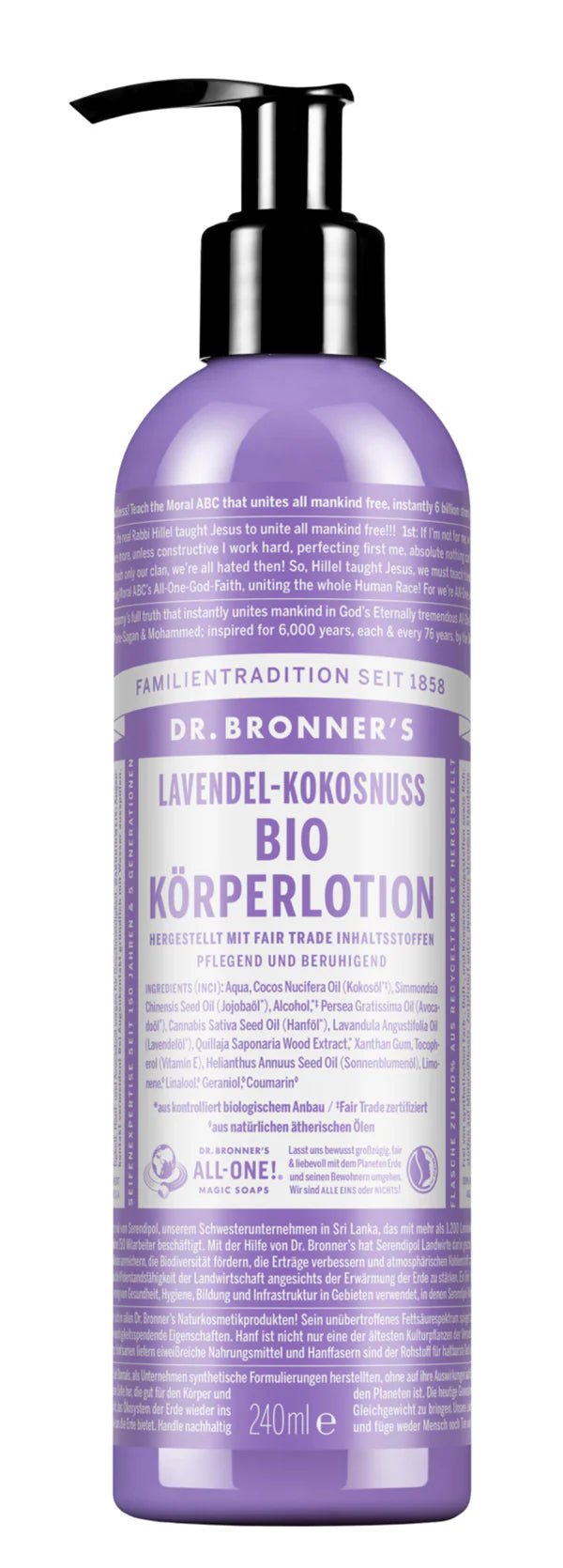 Bio Körperlotion Lavendel - Kokosnuss - hiushaltsreinigung.com
