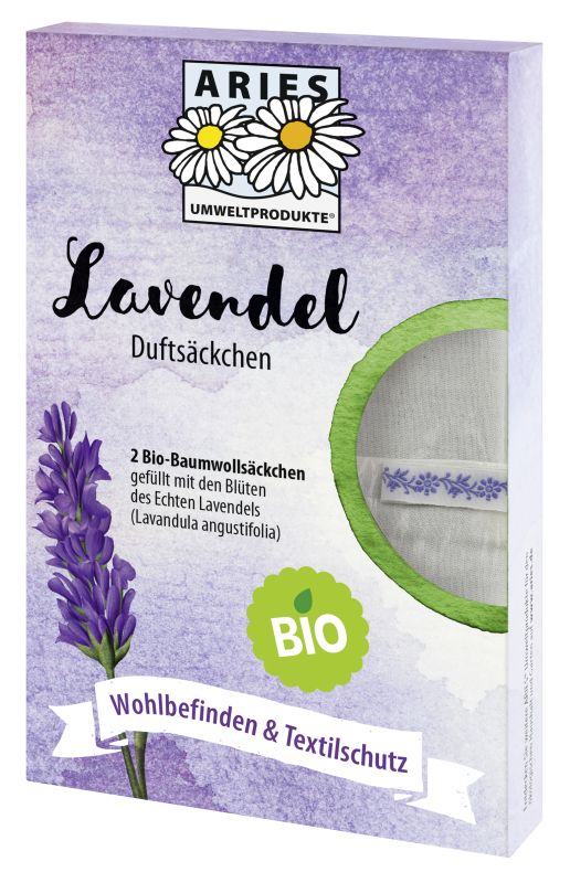 Bio Lavendel Duftsäckchen 2er Set - hiushaltsreinigung.com