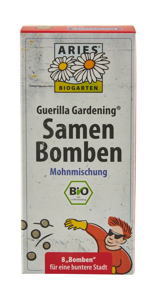 Bio - Samenbomben 8er "Mohnmischung" kbA - hiushaltsreinigung.com