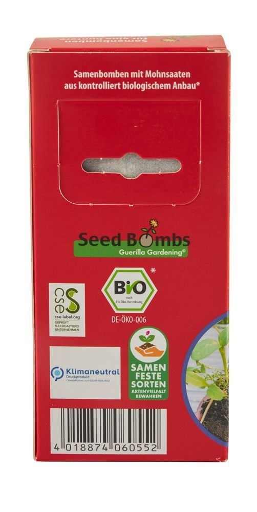 Bio - Samenbomben 8er "Mohnmischung" kbA - hiushaltsreinigung.com