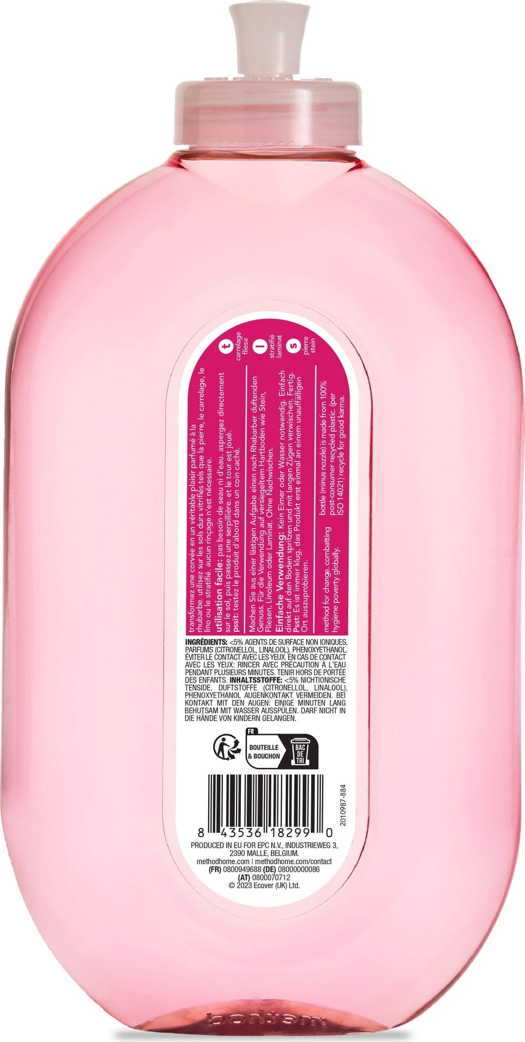Boden - Reiniger Rhabarber 739 ml - hiushaltsreinigung.com