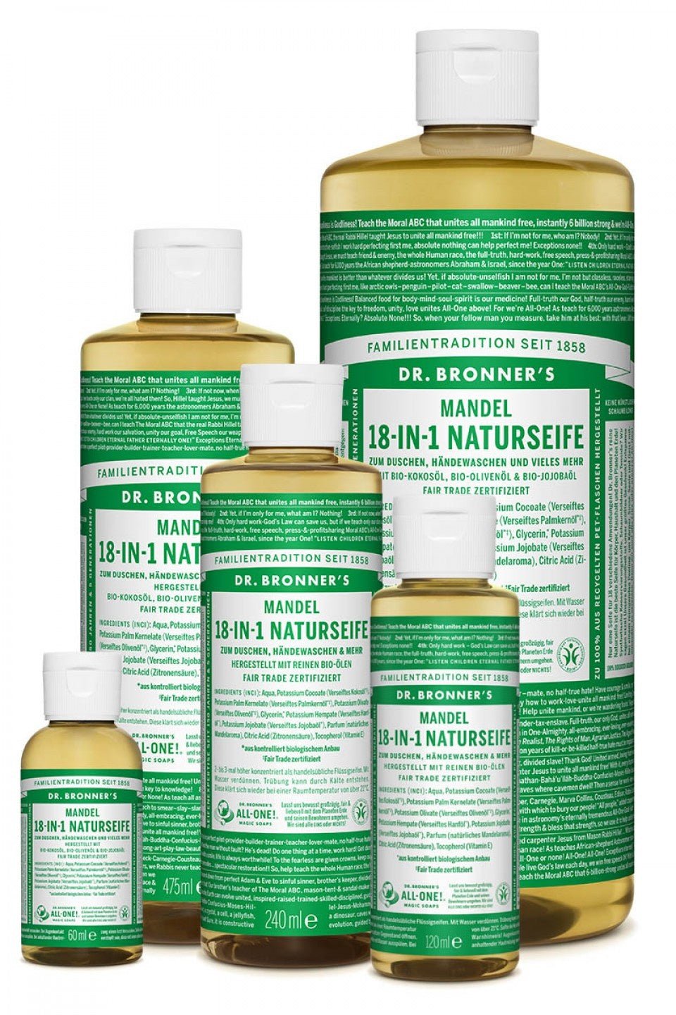 Dr. Bronner's Flüssigseife Mandel - hiushaltsreinigung.com