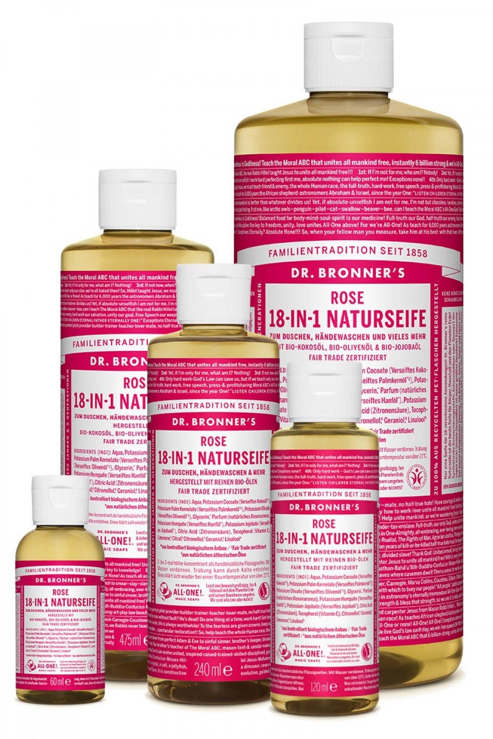 Dr. Bronner's Flüssigseife Rose - hiushaltsreinigung.com
