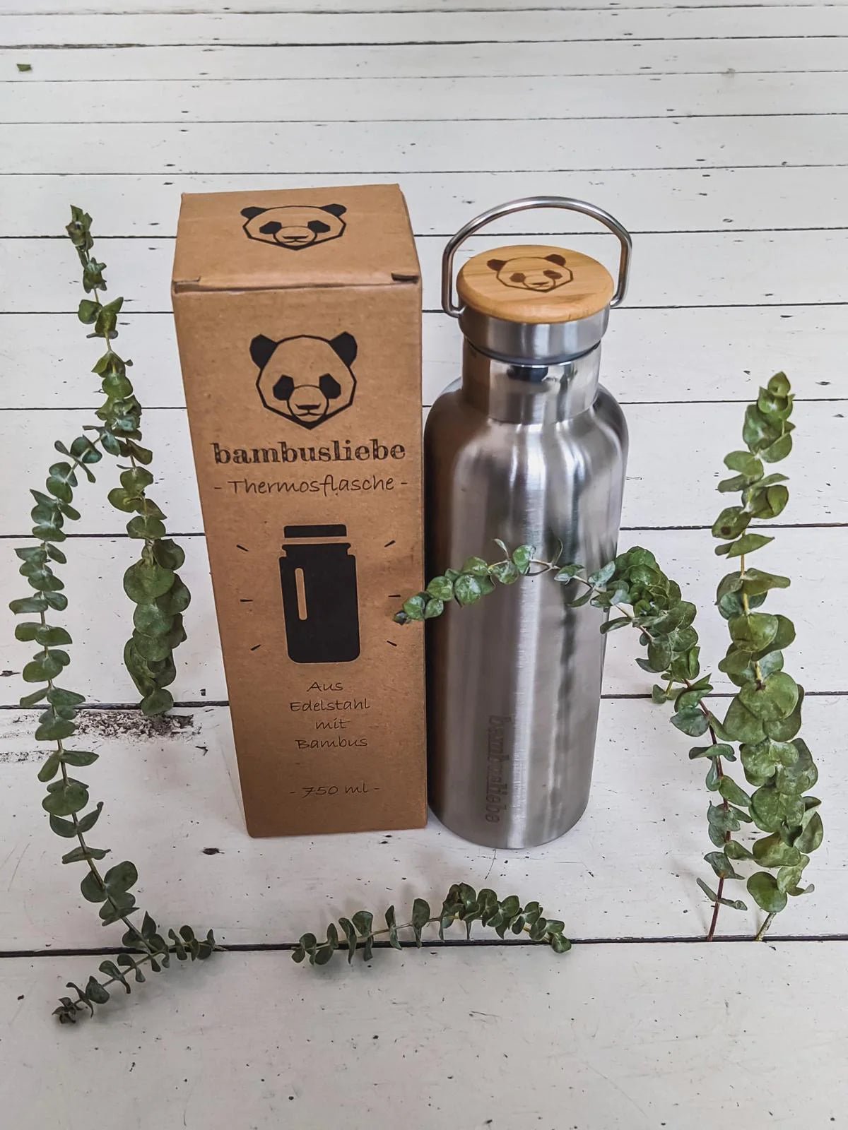 Edelstahl Thermosflasche 750ml von Bambusliebe - hiushaltsreinigung.com