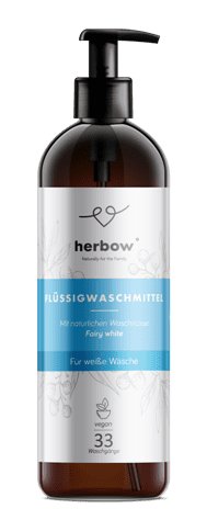 Flüssigwaschmittel für weiße Kleidung von Herbow - hiushaltsreinigung.com