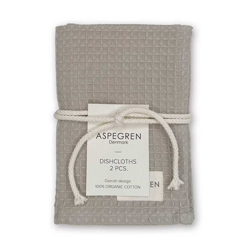 Geschirrtuch - Bio - Baumwolle - 2er Set - North Steel Gray - hiushaltsreinigung.com
