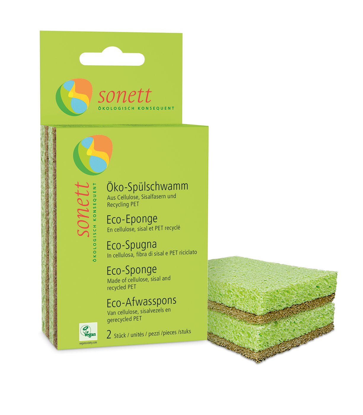 Öko - Spülschwamm, 2er Pack - hiushaltsreinigung.com