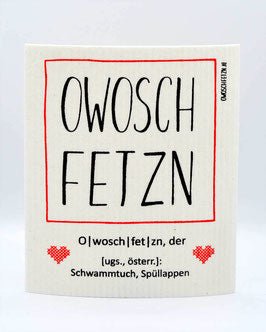 "Owoschfetzn, der österr: Schwammtuch, Spüllappen" - hiushaltsreinigung.com