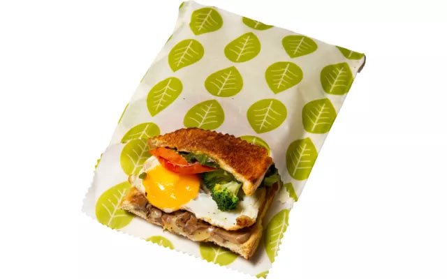 Sandwich und Snack Beutel Vegan 2er Set Grüne Blätter - hiushaltsreinigung.com