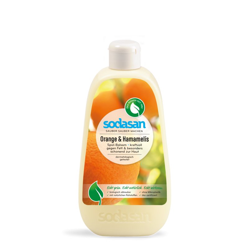 Spülbalsam Orange & Hamamelis von Sodasan - hiushaltsreinigung.com