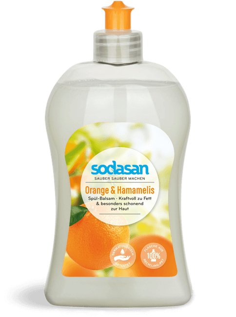 Spülbalsam Orange & Hamamelis von Sodasan - hiushaltsreinigung.com