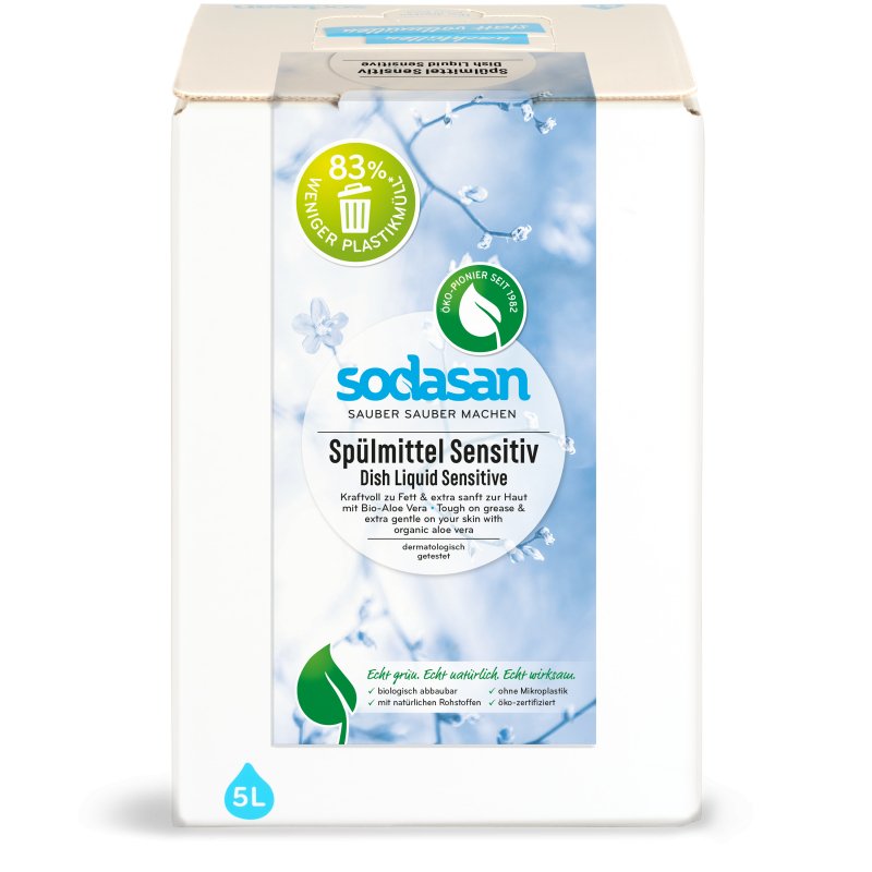 Spülmittel Sensitiv von Sodasan - hiushaltsreinigung.com