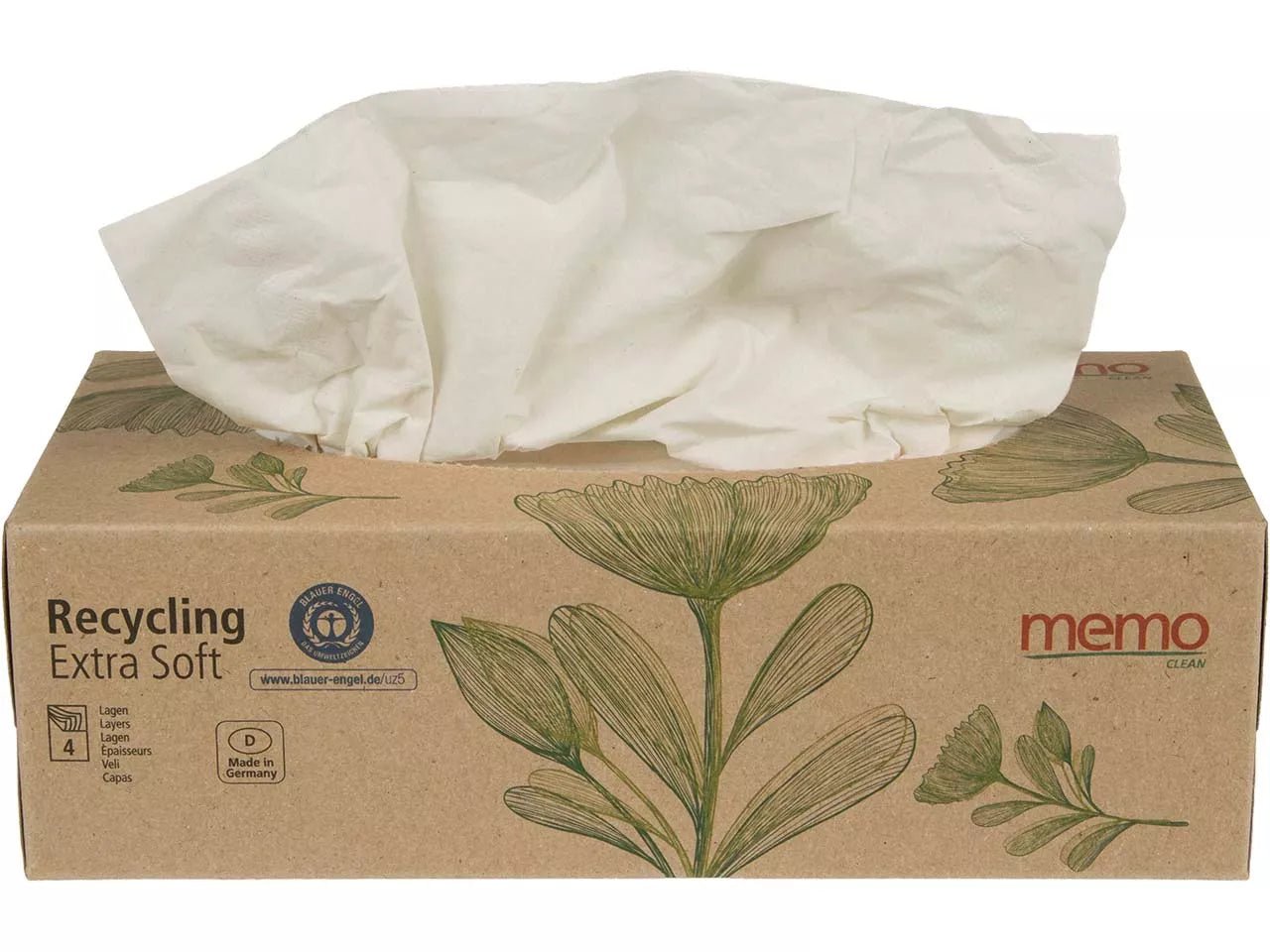 Taschentücher "Recycling Extra Soft" in praktischer Box - hiushaltsreinigung.com