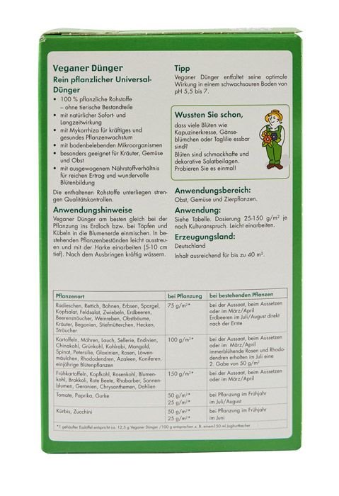 Veganer Dünger - hiushaltsreinigung.com