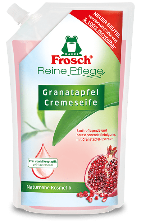 Granatapfel Cremeseife Nachfüllbeutel - hiushaltsreinigung.com