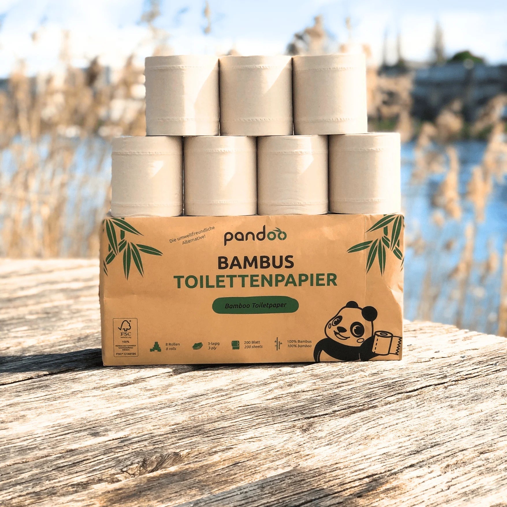 Bambus Toilettenpapier 3 - lagig - hiushaltsreinigung.com