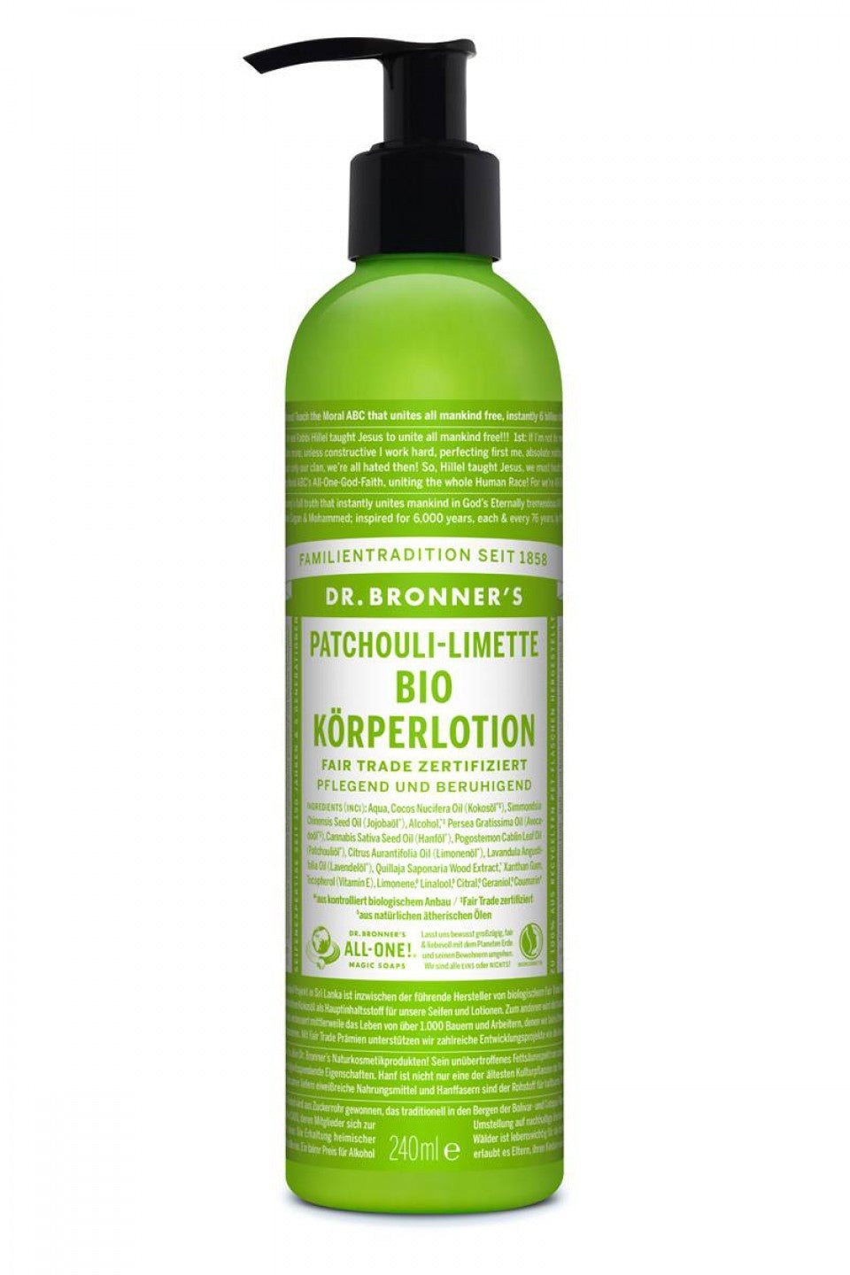Bio Körpermilch Patchouli Limette - hiushaltsreinigung.com