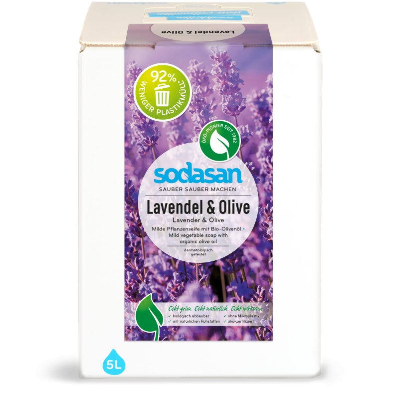 Bio Pflanzenseife Flüssig Lavendel & Olive - hiushaltsreinigung.com