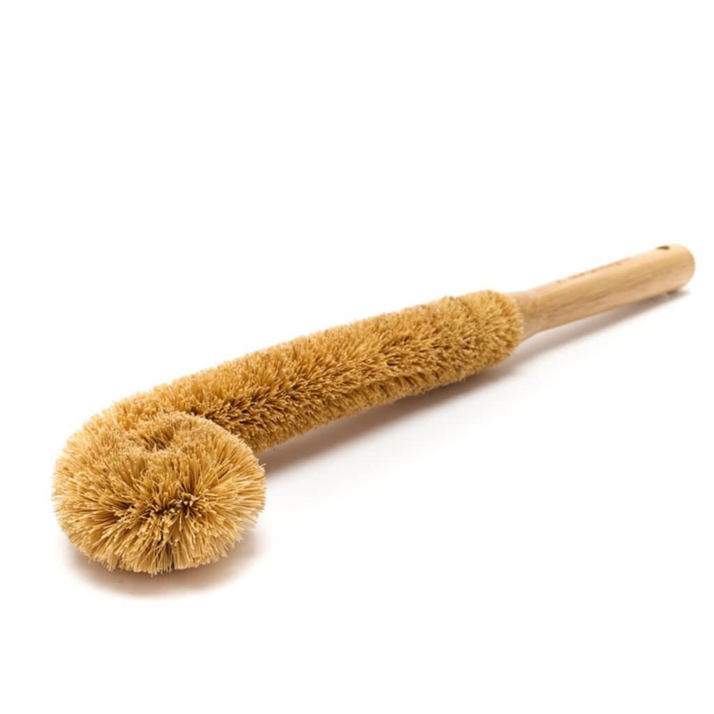 Flaschenbürste aus Bambus und Naturfasern - hiushaltsreinigung.com