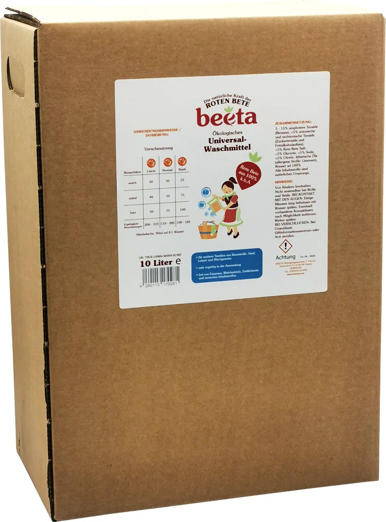 Flüssigwaschmittel für Weiß - und Buntwäsche von beeta - hiushaltsreinigung.com