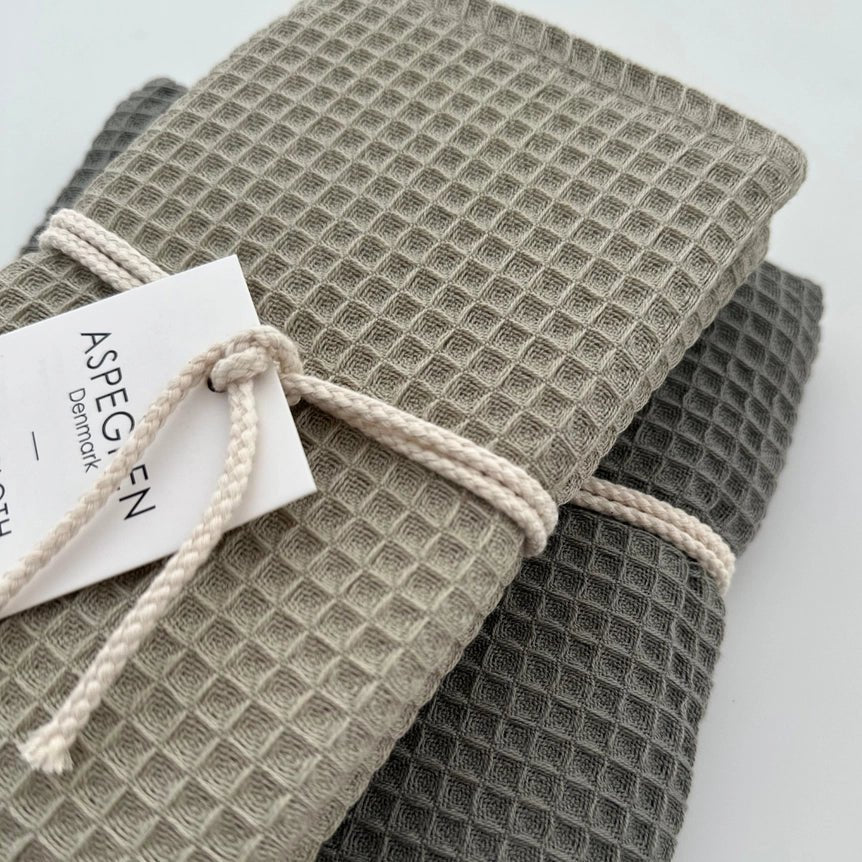 Geschirrtuch - Bio - Baumwolle - 2er Set - North Green Tea - hiushaltsreinigung.com