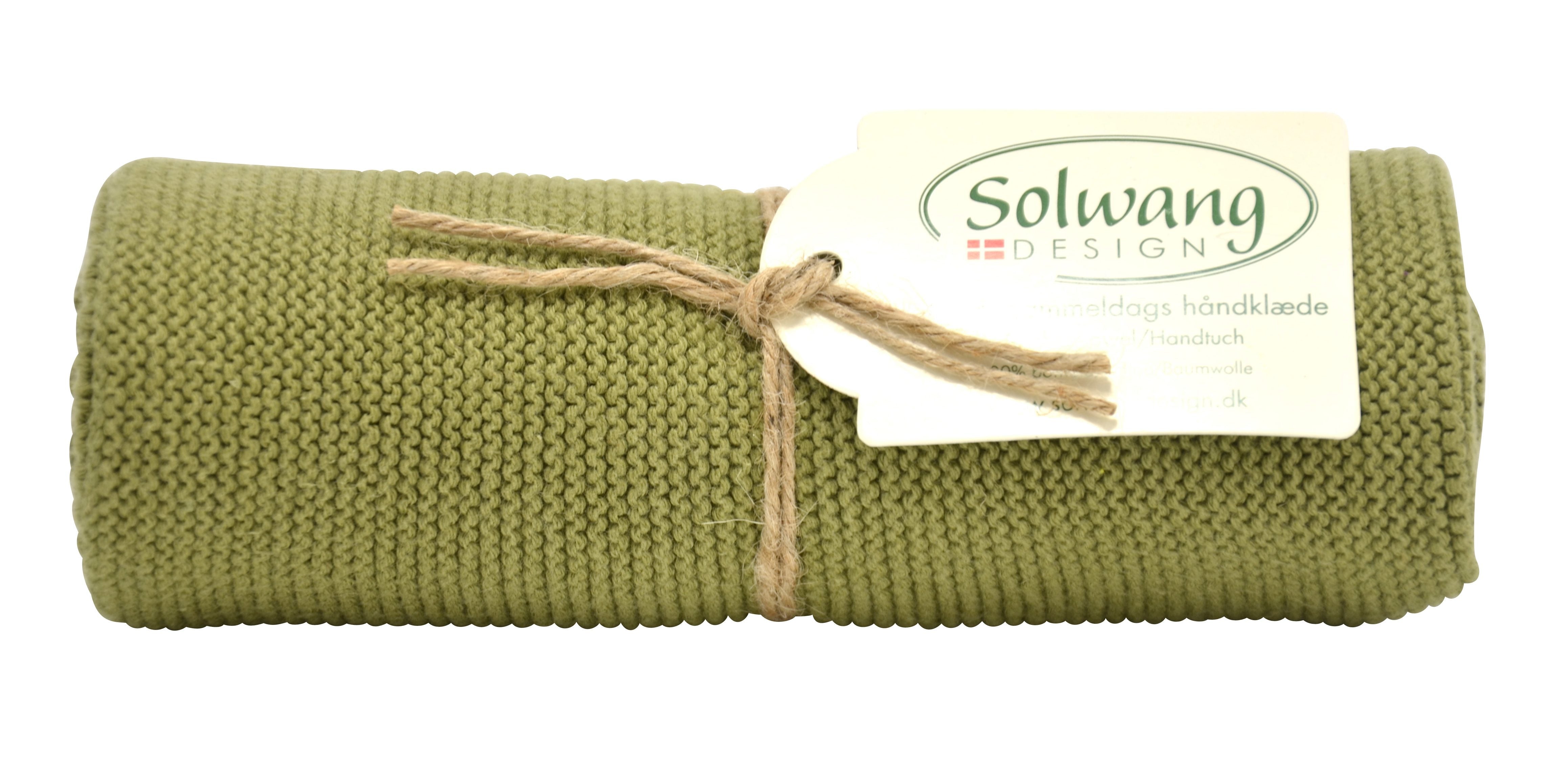 Gestricktes Handtuch BIO von Solwang - hiushaltsreinigung.com