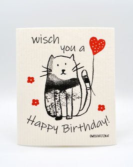 Katze Frieda "Happy Birthday" - hiushaltsreinigung.com