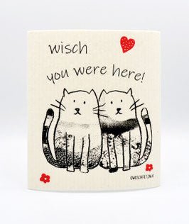 Katze Frieda "wisch you were here" - hiushaltsreinigung.com