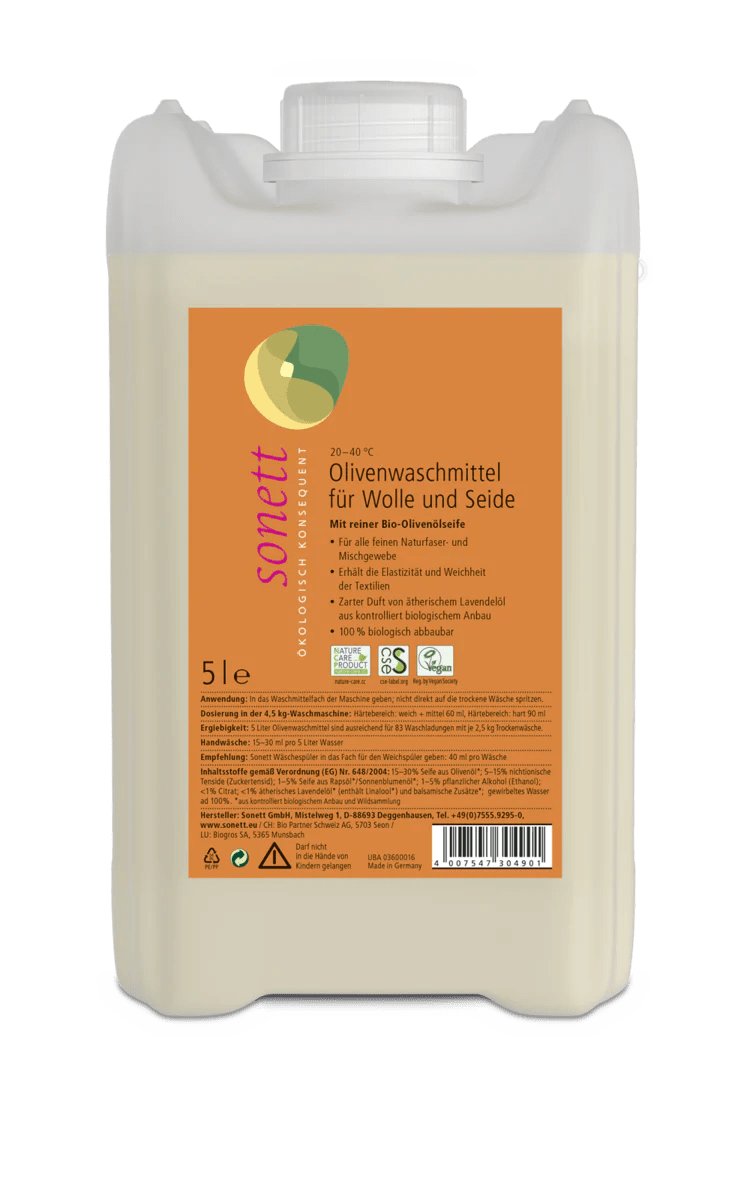 Olivenwaschmittel für Wolle und Seide - hiushaltsreinigung.com