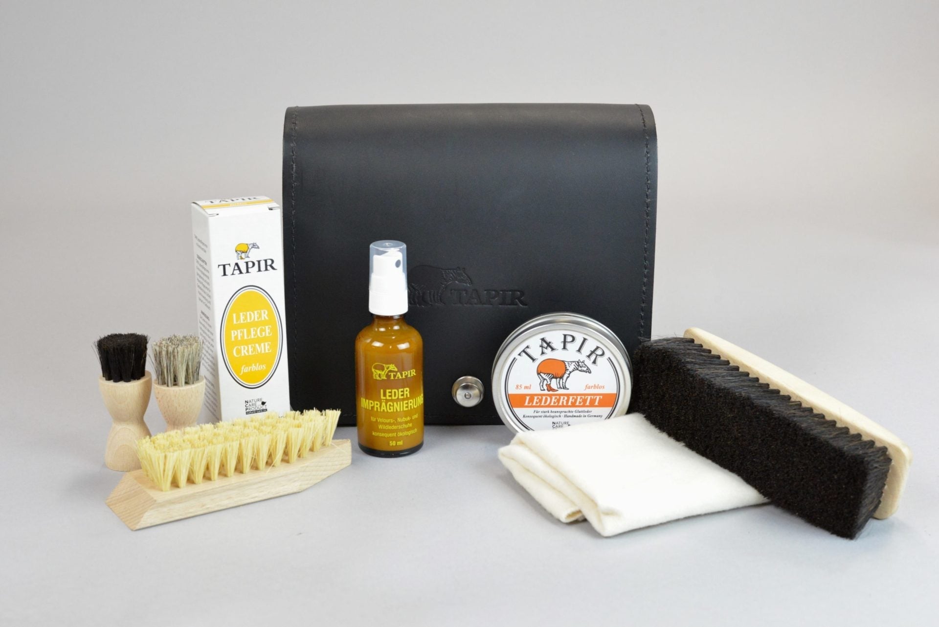 Schuhpflege Reiseset aus Leder - hiushaltsreinigung.com