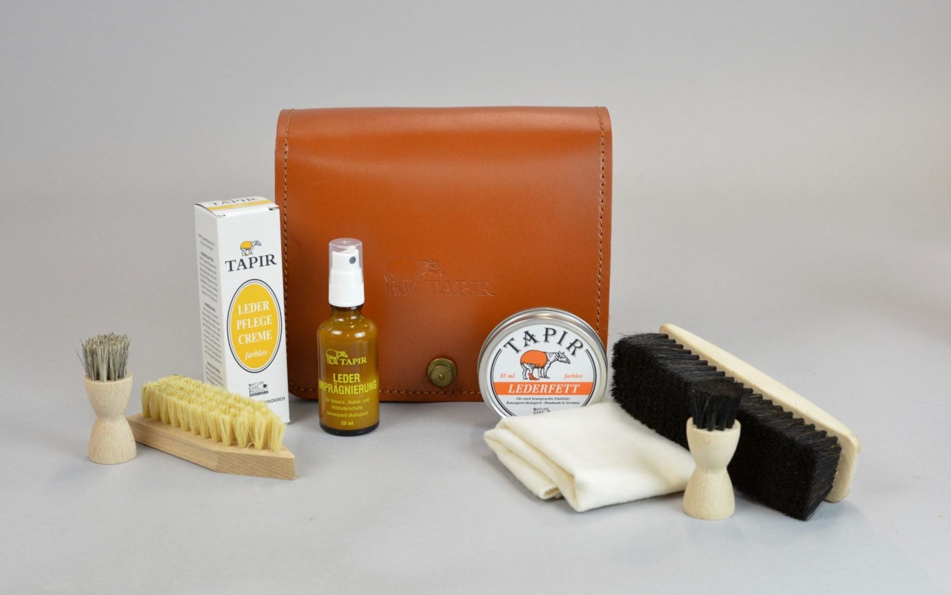 Schuhpflege Reiseset aus Leder - hiushaltsreinigung.com
