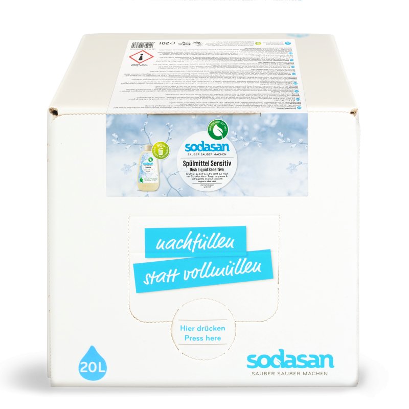 Spülmittel Sensitiv von Sodasan - hiushaltsreinigung.com