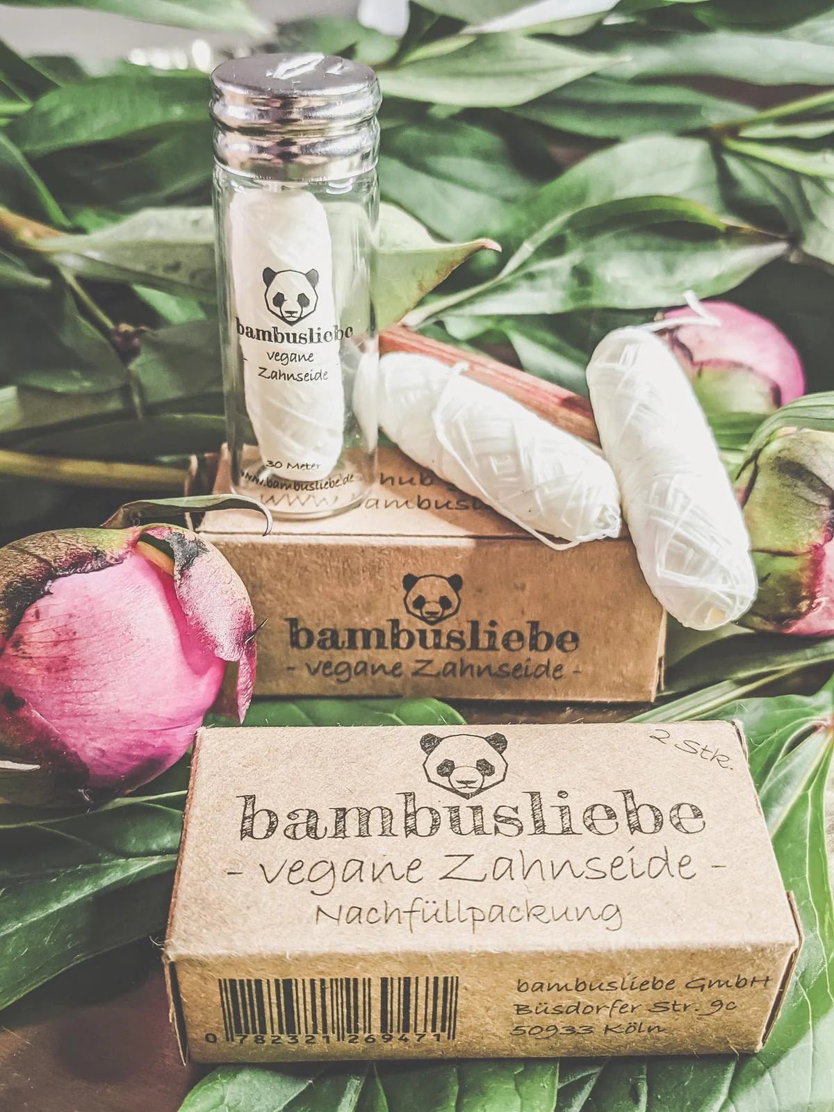Vegane Zahnseide 2er Nachfüllpack von Bambusliebe - hiushaltsreinigung.com