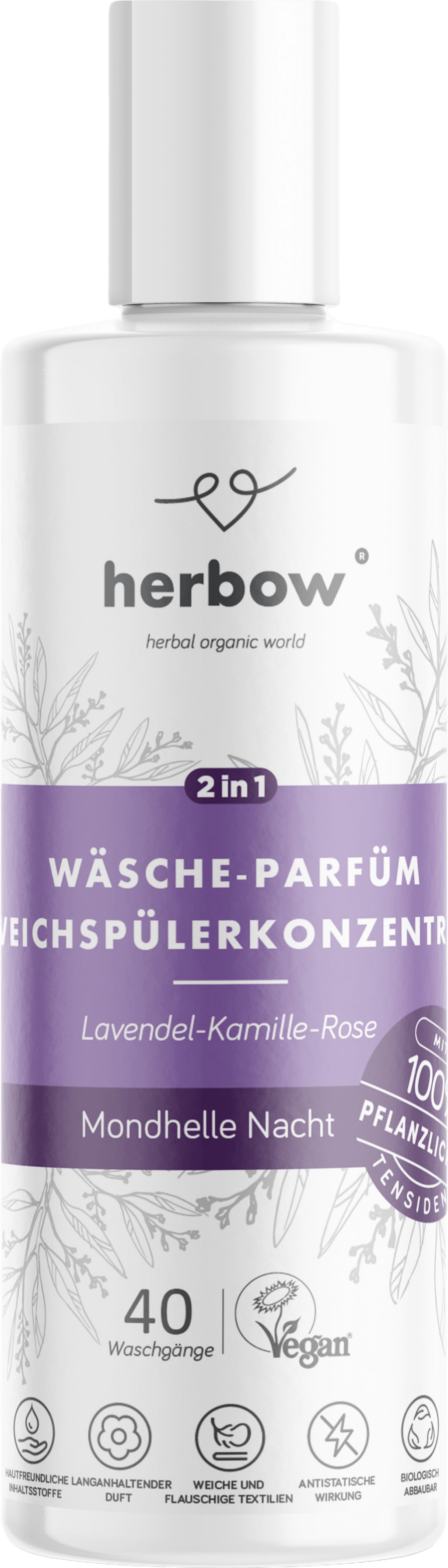 Wäscheparfum & Weichspülerkonzentrat 2 in 1 Mondhelle Nacht - hiushaltsreinigung.com