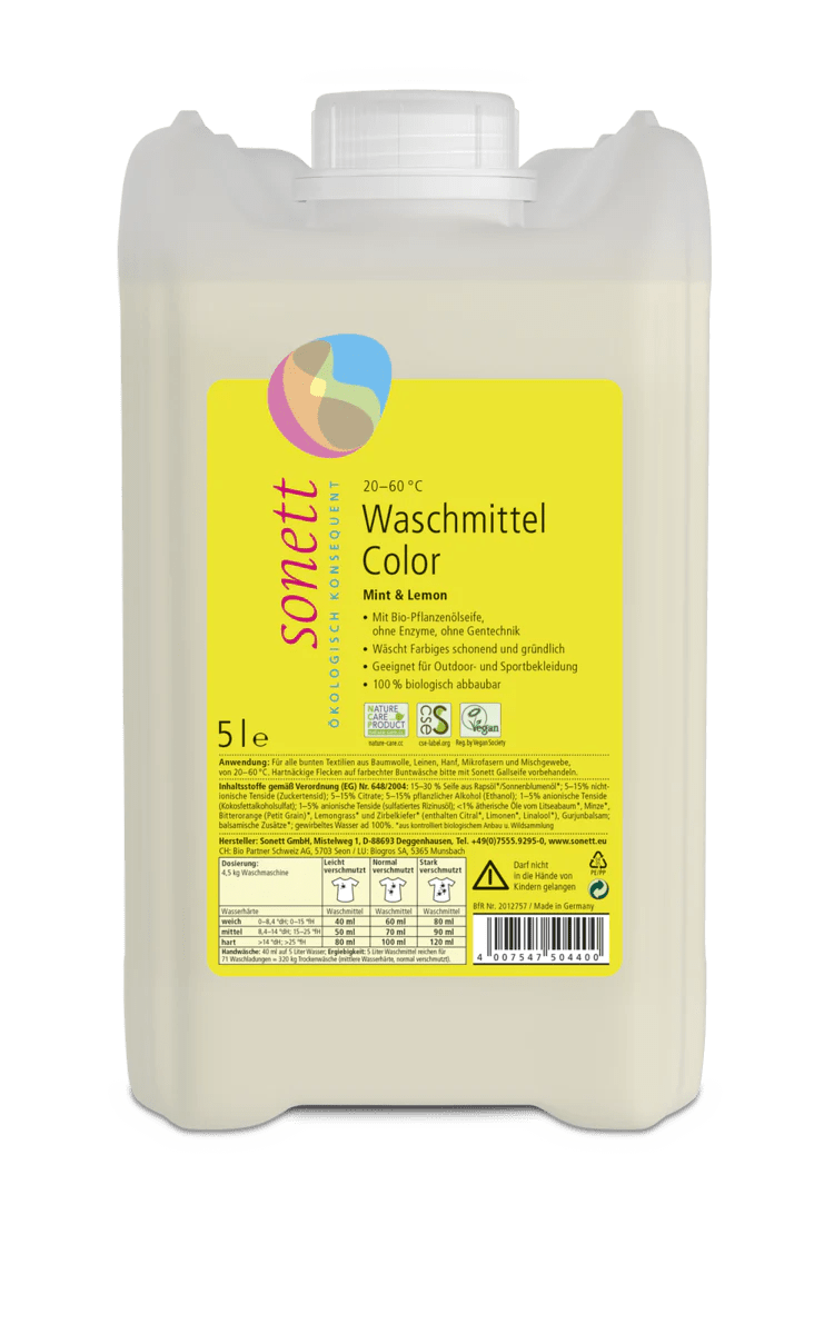 Waschmittel Color Mint & Lemon - hiushaltsreinigung.com