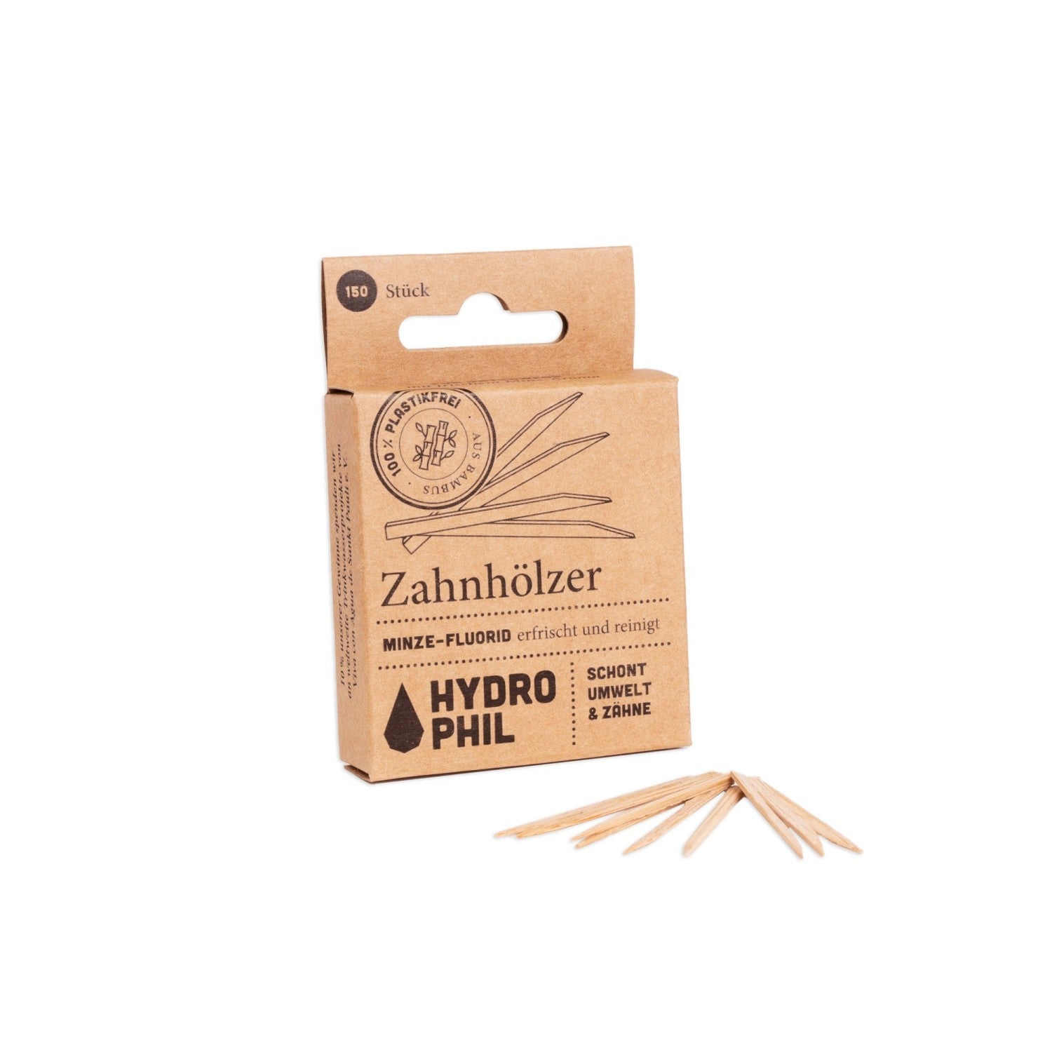 Zahnhölzer Minze 150 Stück mit Fluorid - hiushaltsreinigung.com